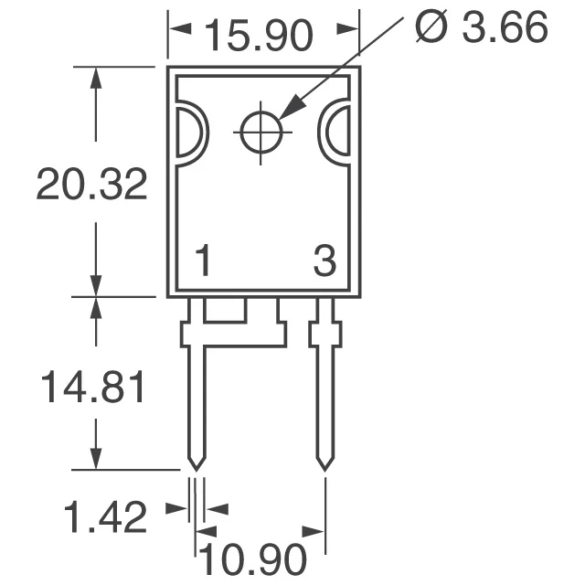 VS-HFA15PB60-N3 Vishay General Semiconductor - Diodes Division  Diodes - Redresseurs - Simples